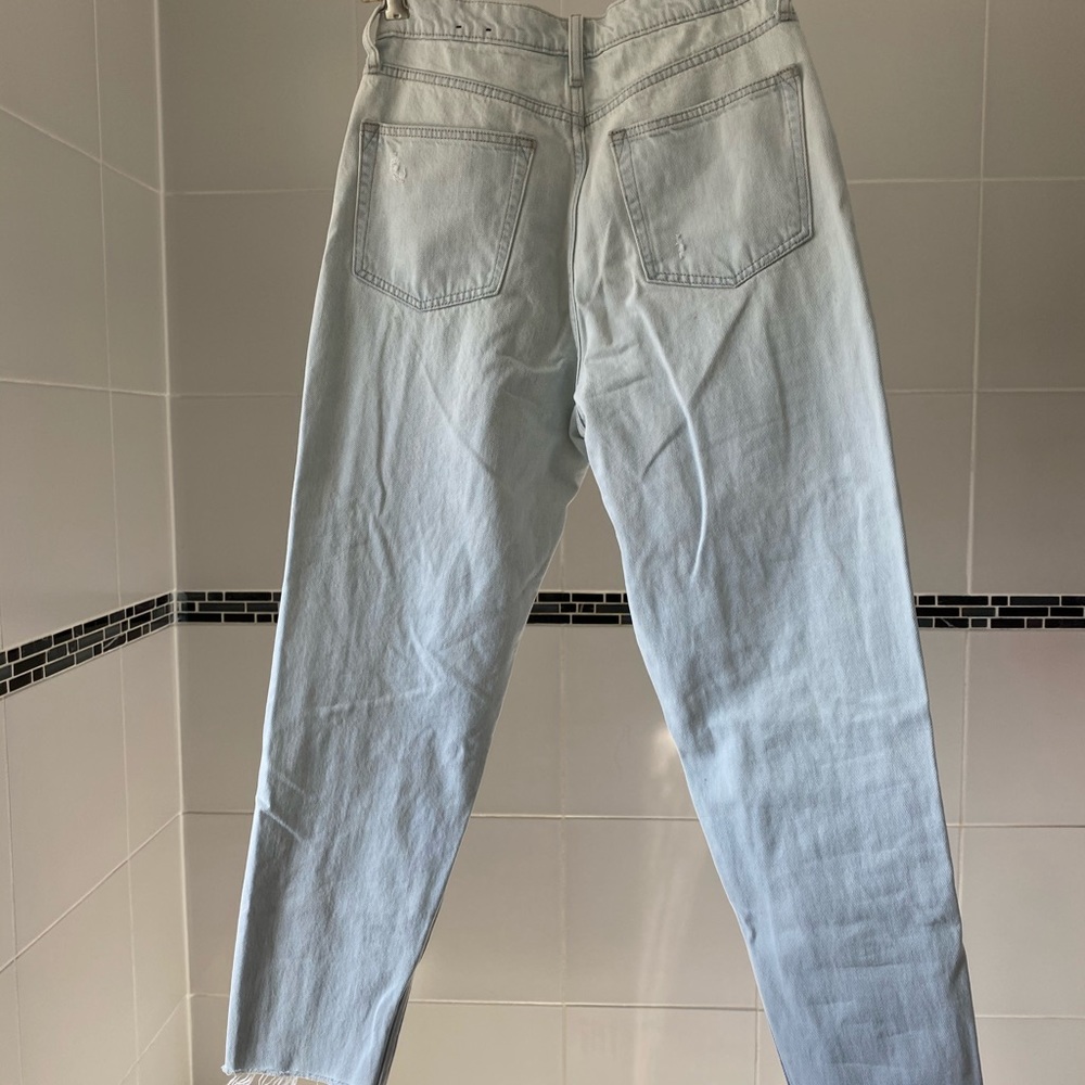 Frayed and Ripped GAP Mom Jeans - Picture 2 of 4